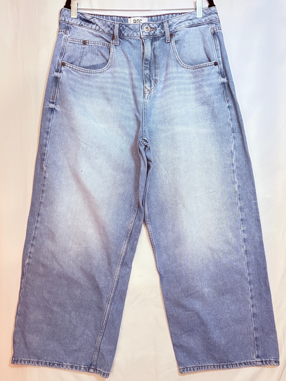 BDG Buggy Light Blue Wide Leg High Rise Womens Jeans